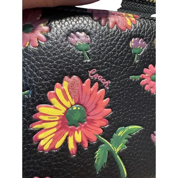 Coach Floral Embossed Leather Zip Wallet - Picture 6 of 6